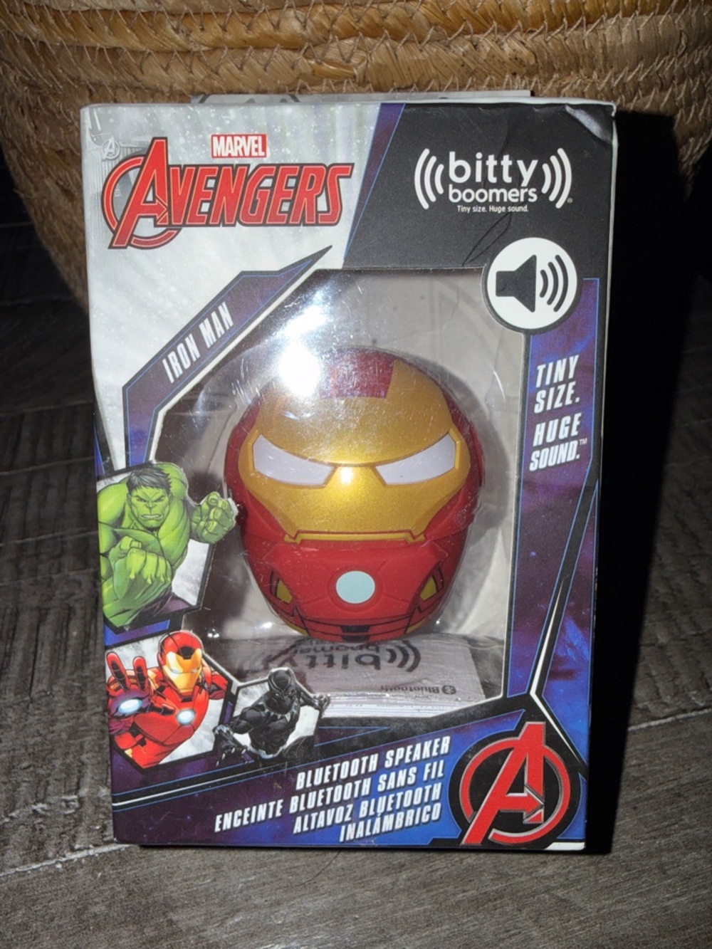 Marvel Iron Man Avengers Bluetooth Speaker - Red & Gold Helmet Design - New!!
